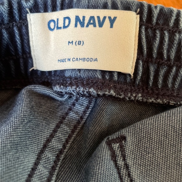 Old Navy Girls Soft Jean Joggers, Size Medium 8 - Picture 2 of 4